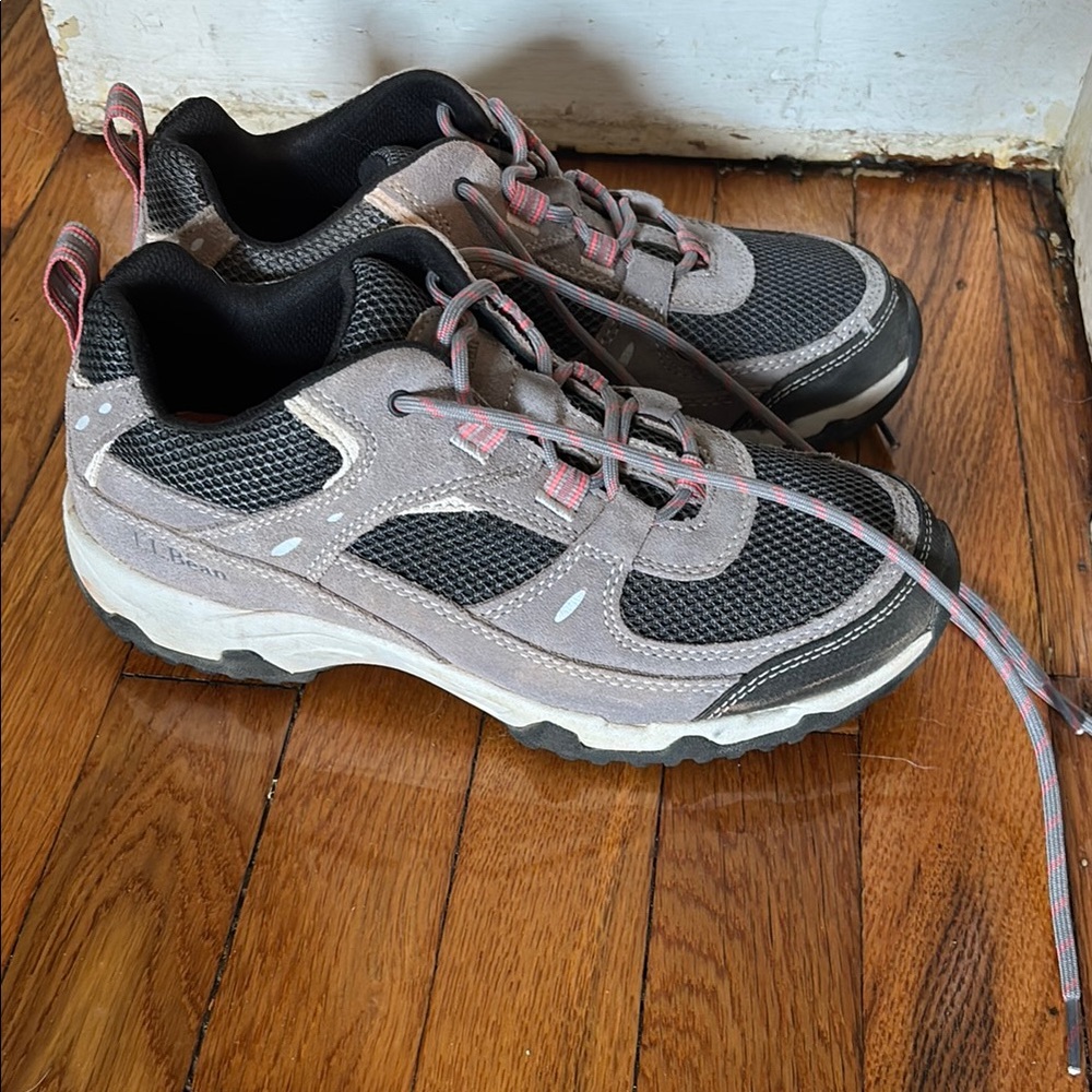 L.L. Bean Gray and Pink Trail Model 4 Hiking Shoes